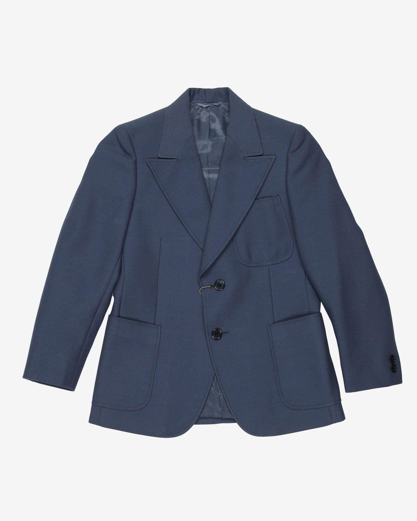 1970s Deadstock children blue blazer jacket - 6 yr