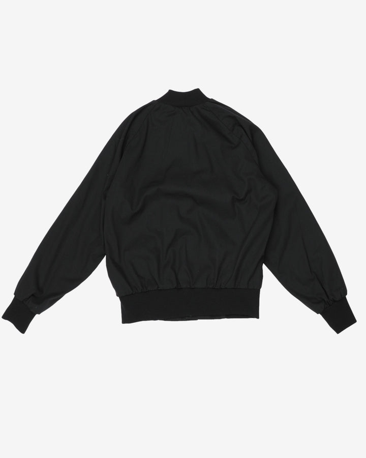 Mighty Pirate Black Letterman Bomber Jacket - XS