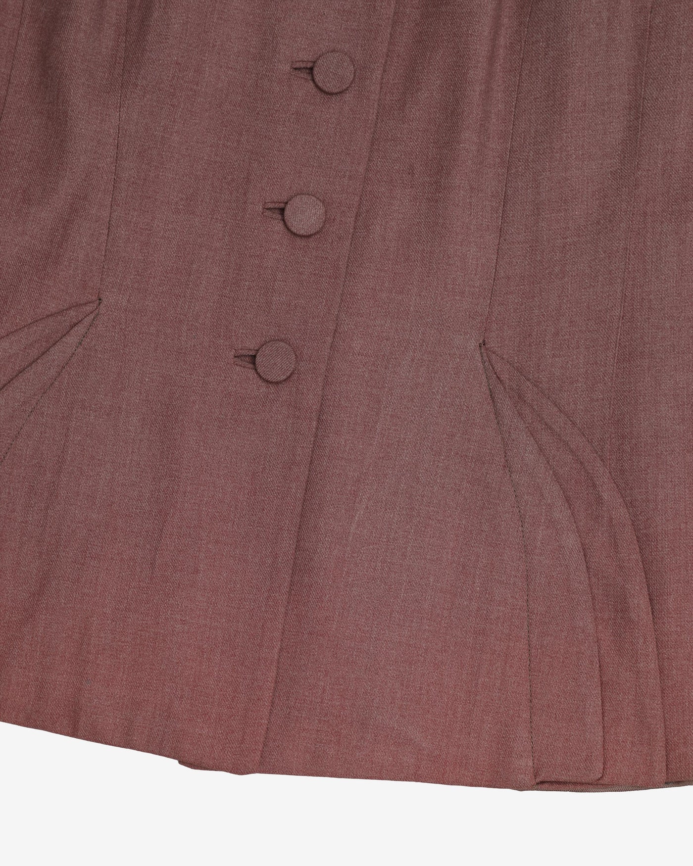 1940s cherry pink tailored suit jacket - s