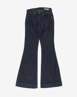 y2k blank! dark wash blue flare jeans - w25l32