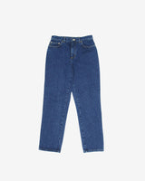 Lauren Jeans Co. Dark Blue High Waisted Tapered Denim Jeans - W28 L28