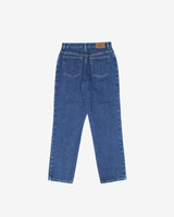 Lauren Jeans Co. Dark Blue High Waisted Tapered Denim Jeans - W28 L28