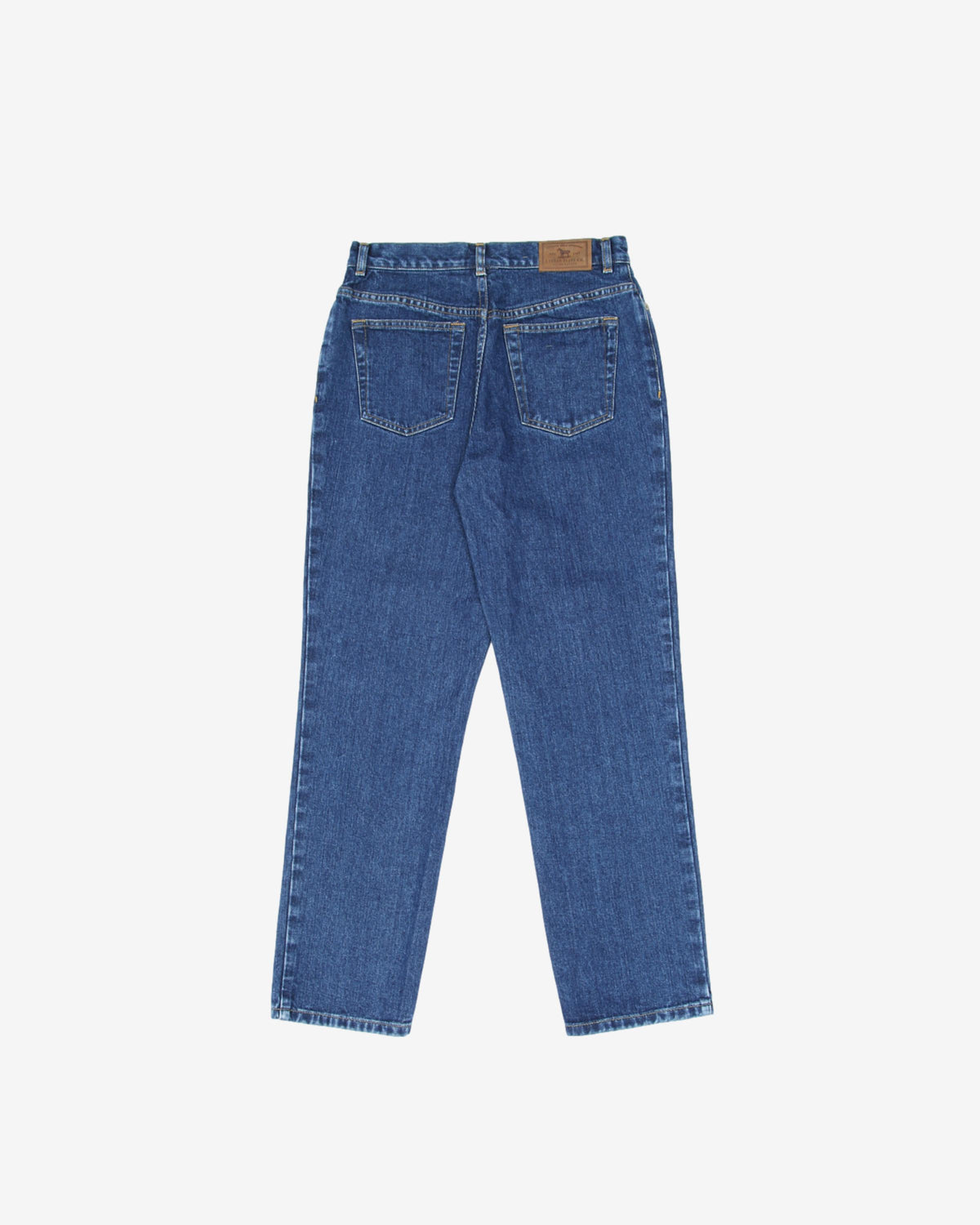 Lauren Jeans Co. Dark Blue High Waisted Tapered Denim Jeans - W28 L28