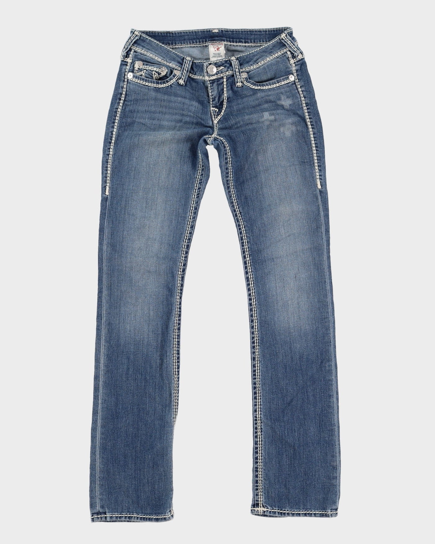 Y2K True Religion Contrast Stitch Jeans - W30 L33