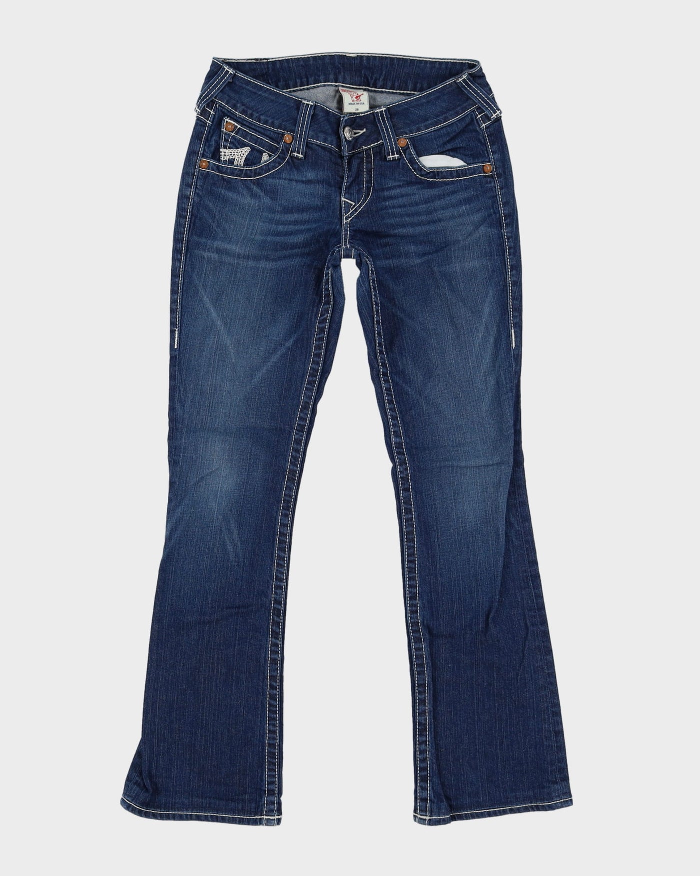 Y2K True Religion Contrast Stitch Jeans - W30 L31