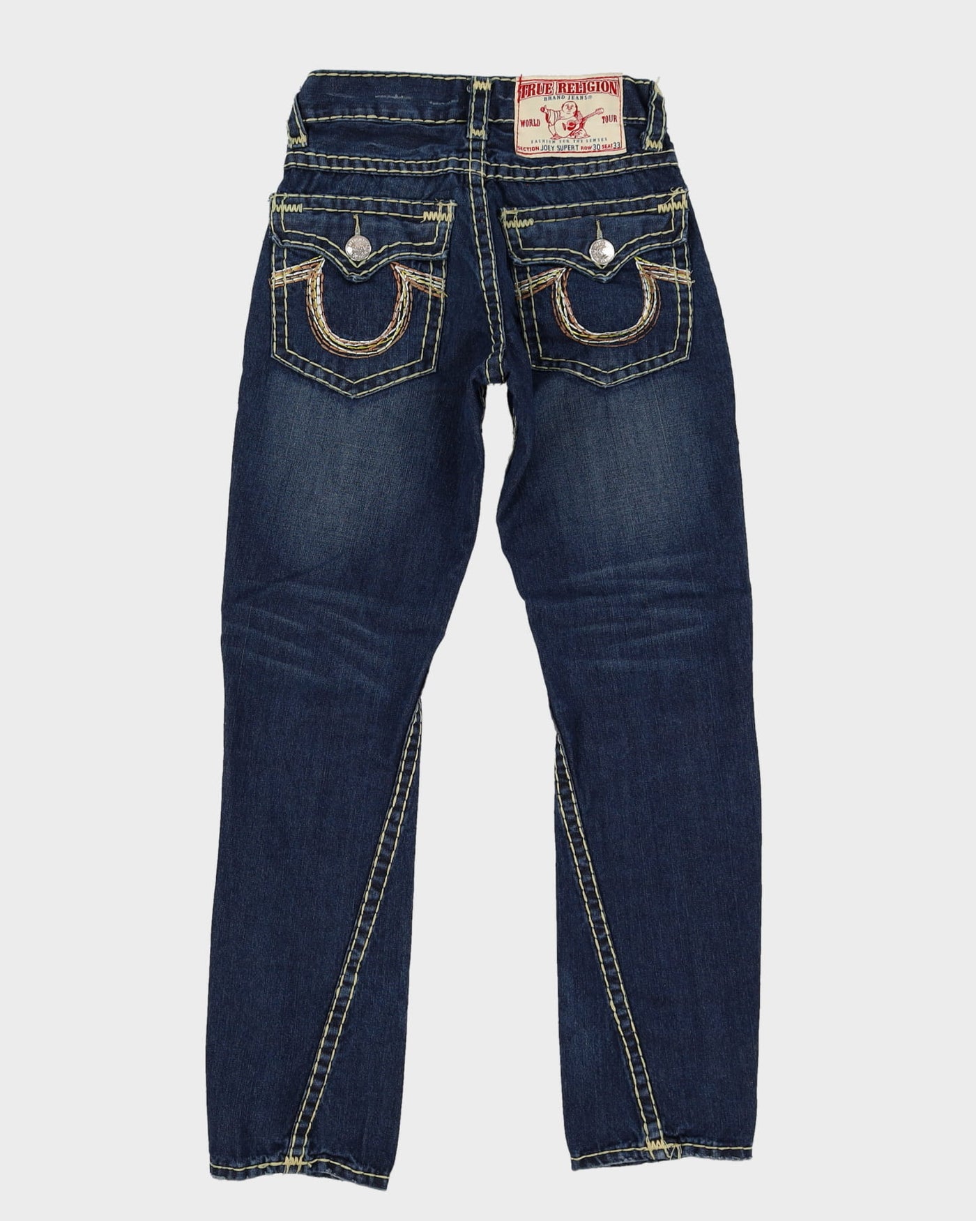 Y2K True Religion Contrast Stitch Jeans - W30 L33