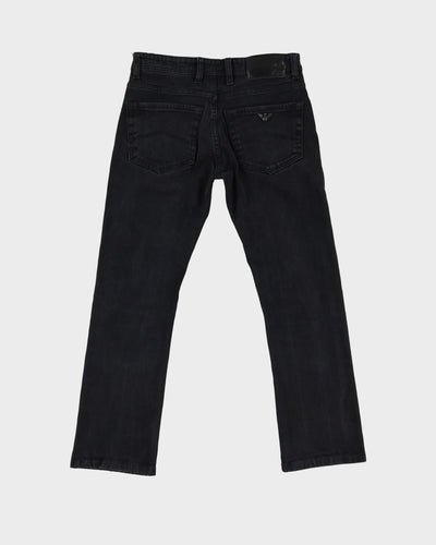 Emporio Armani Faded Black Straight Fit Jeans - W28 L27