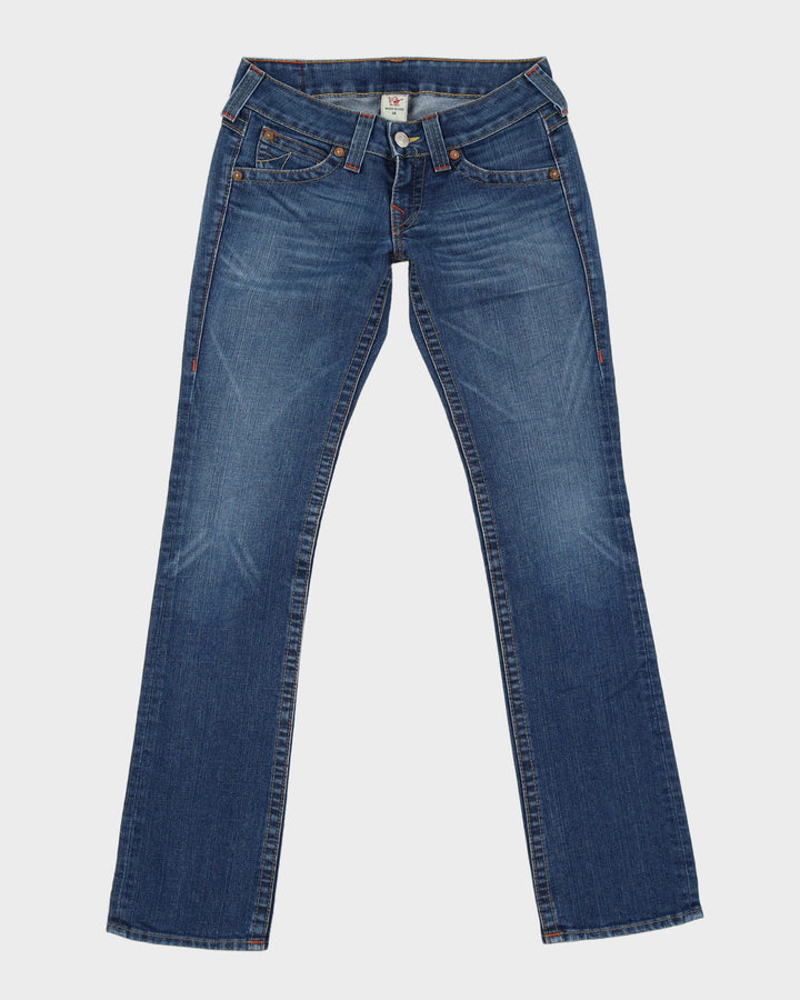 00s True Religion Contrast Stitch Dark Wash Blue Jeans - W31 L34