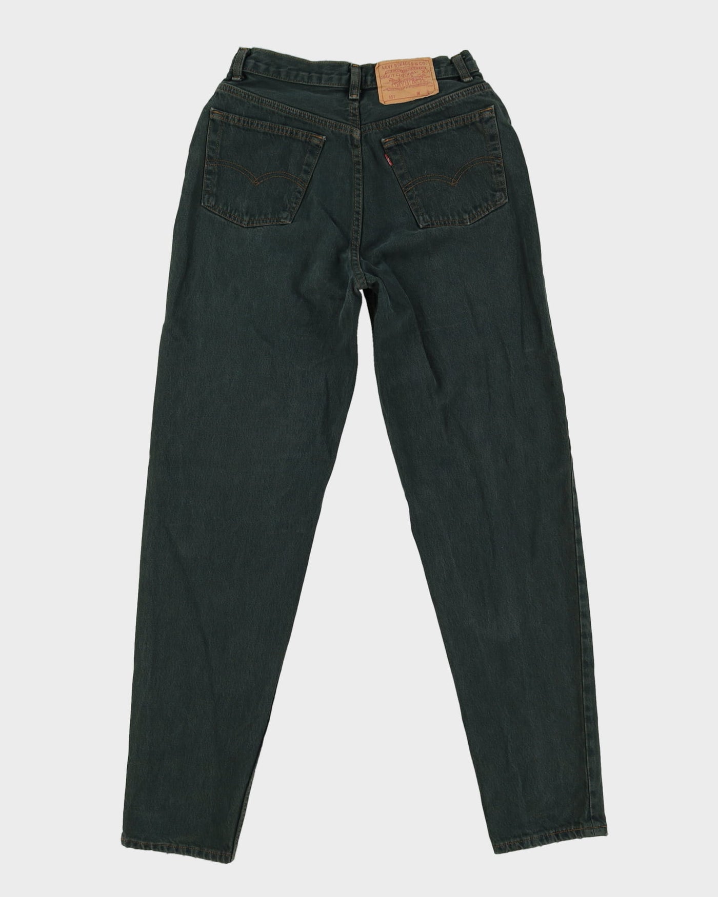 Vintage 80s Levi's Green Dark Wash Jeans - W27 L31