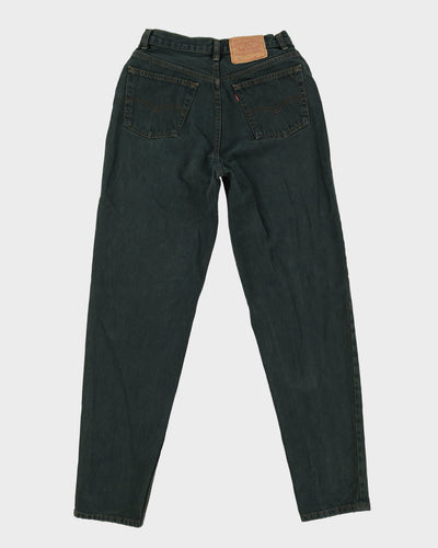 Vintage 80s Levi's Green Dark Wash Jeans - W27 L31