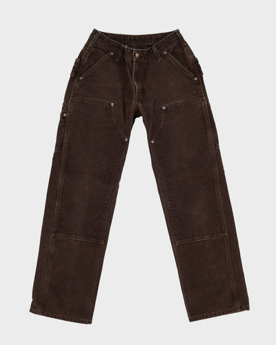 Vintage 90s Carhartt Brown Double Knee Workwear Jeans - W28 L30