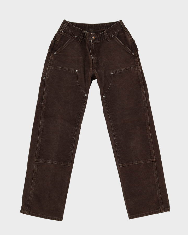 Vintage 90s Carhartt Brown Double Knee Workwear Jeans - W28 L30