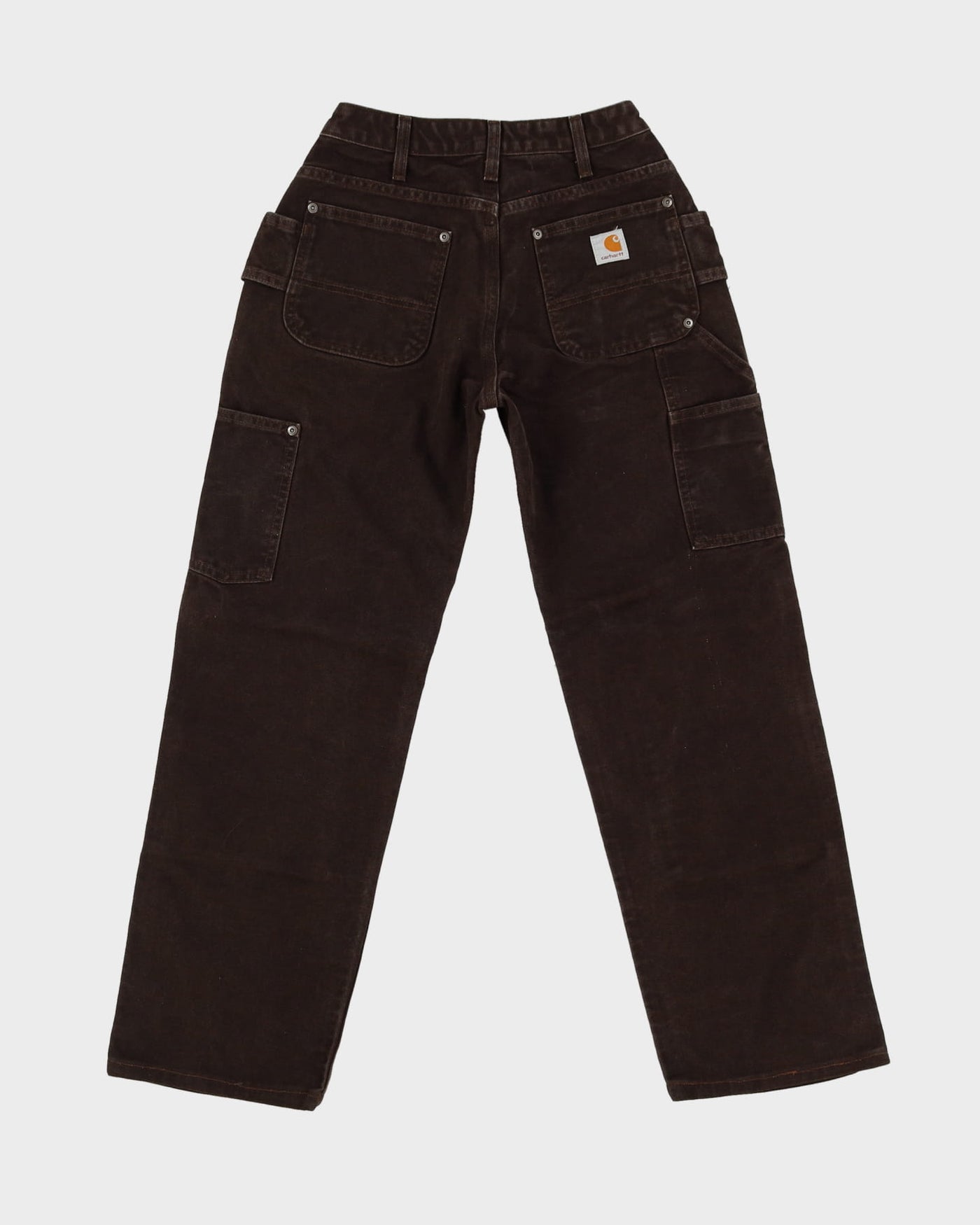 Vintage 90s Carhartt Brown Double Knee Workwear Jeans - W25 L28
