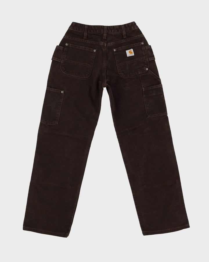 Vintage 90s Carhartt Brown Double Knee Workwear Jeans - W25 L28