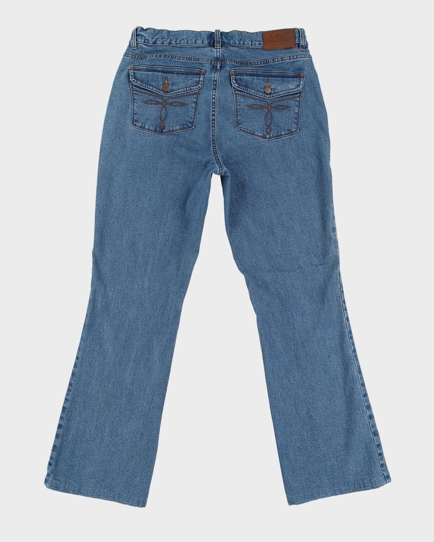 Vintage 90s LRL Ralph Lauren Medium Blue Wash Jeans - W32 L30