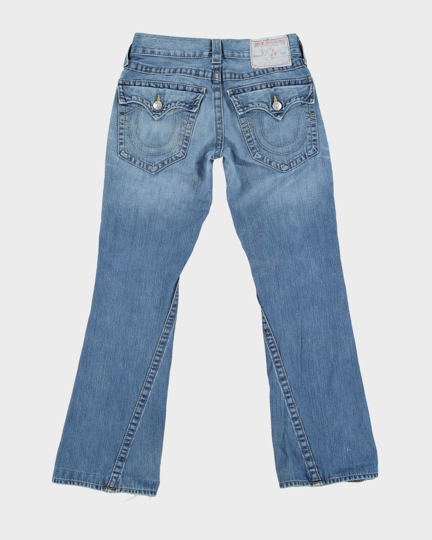 00s Y2K True Religion Blue Flared Jeans - W28 L31