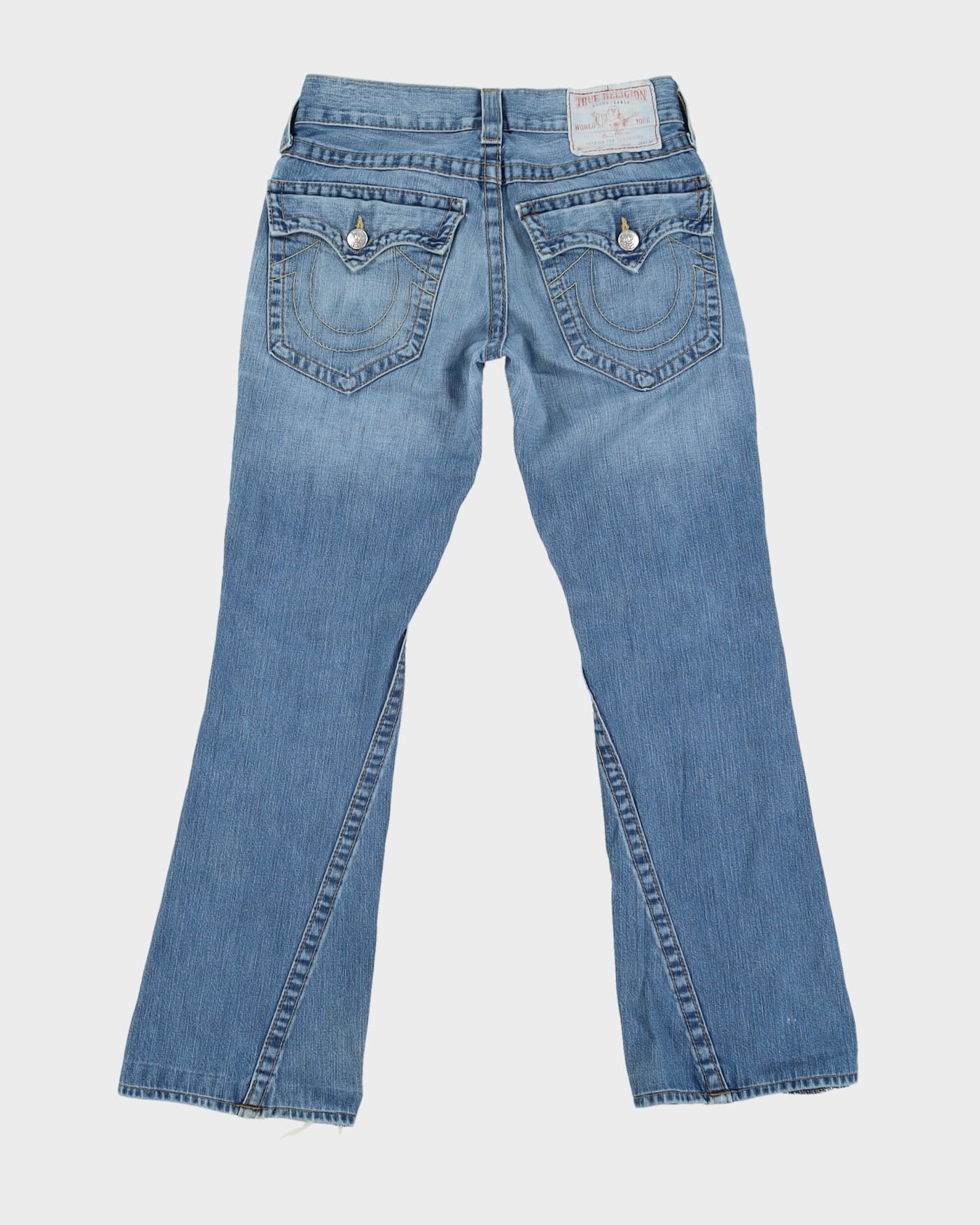 00s Y2K True Religion Blue Flared Jeans - W28 L31