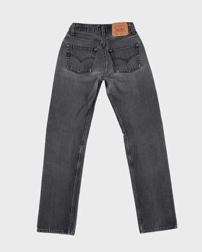 Vintage Levi's 501 Dark Wash Black Jeans - W26 L31