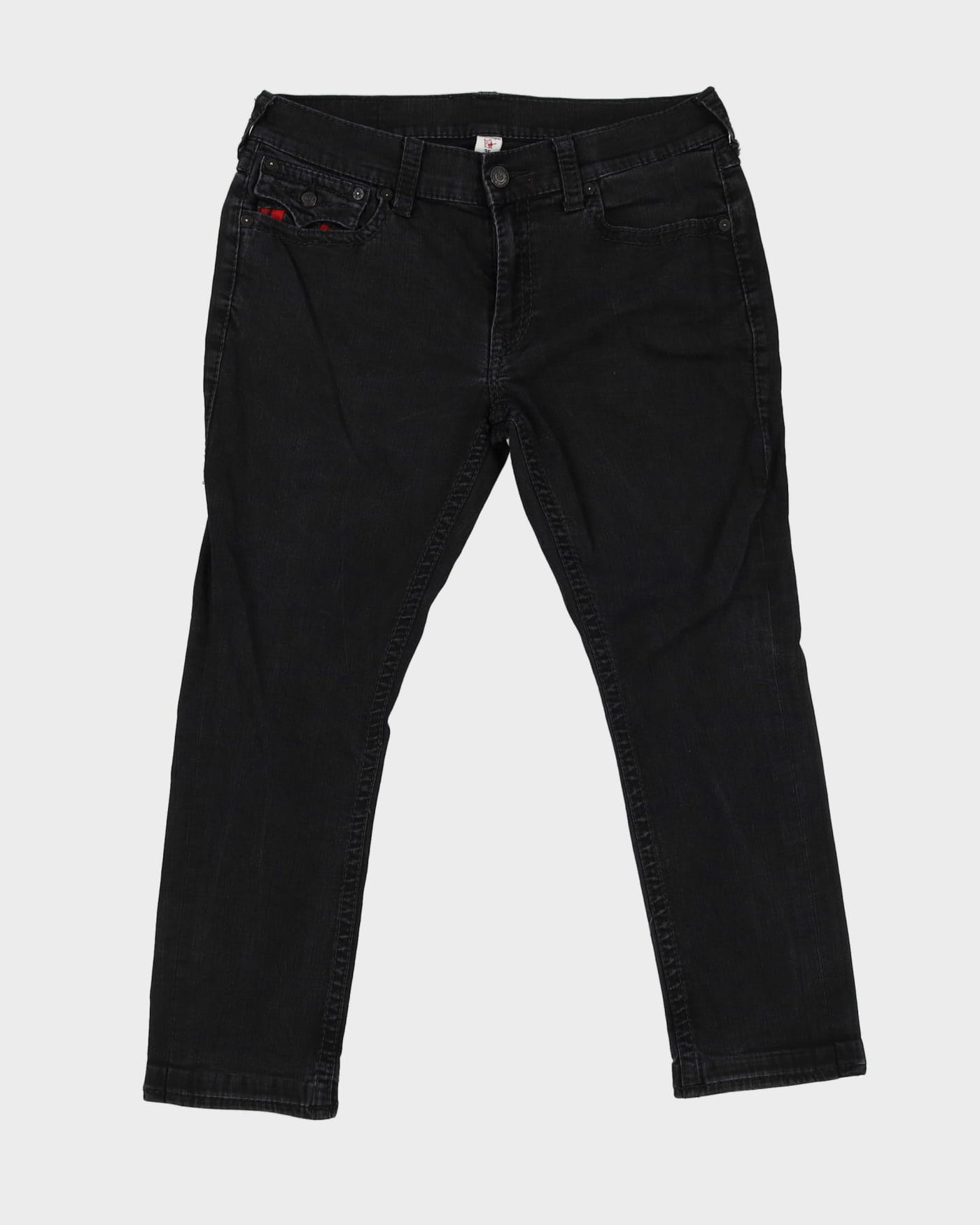 00s Y2K True Religion Black Jeans - W36 L27