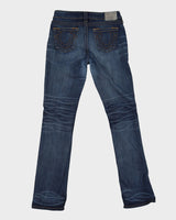 00s Y2K True Religion Blue Dark Wash Contrast Stitch Jeans - W28 L32