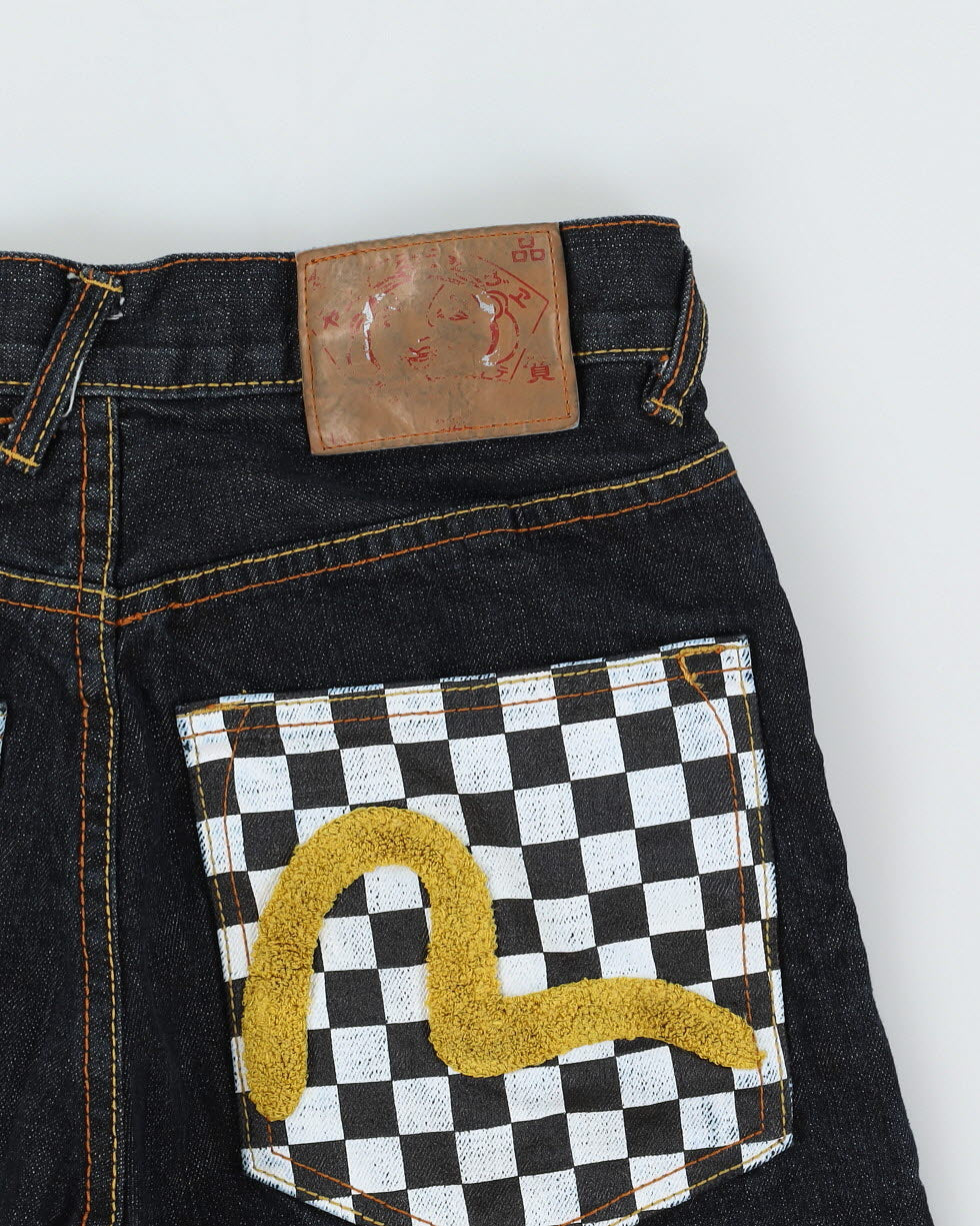 00s Y2K Evisu Dark Wash Blue Jeans - W30 L28