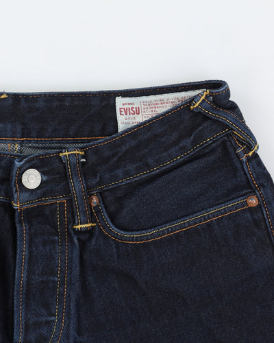 Y2K 00s Evisu Dark Washed Blue Jeans - W29 L28