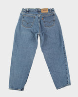 Vintage 80s Levi's Orange Blank Tab Blue Jeans - W33 L30