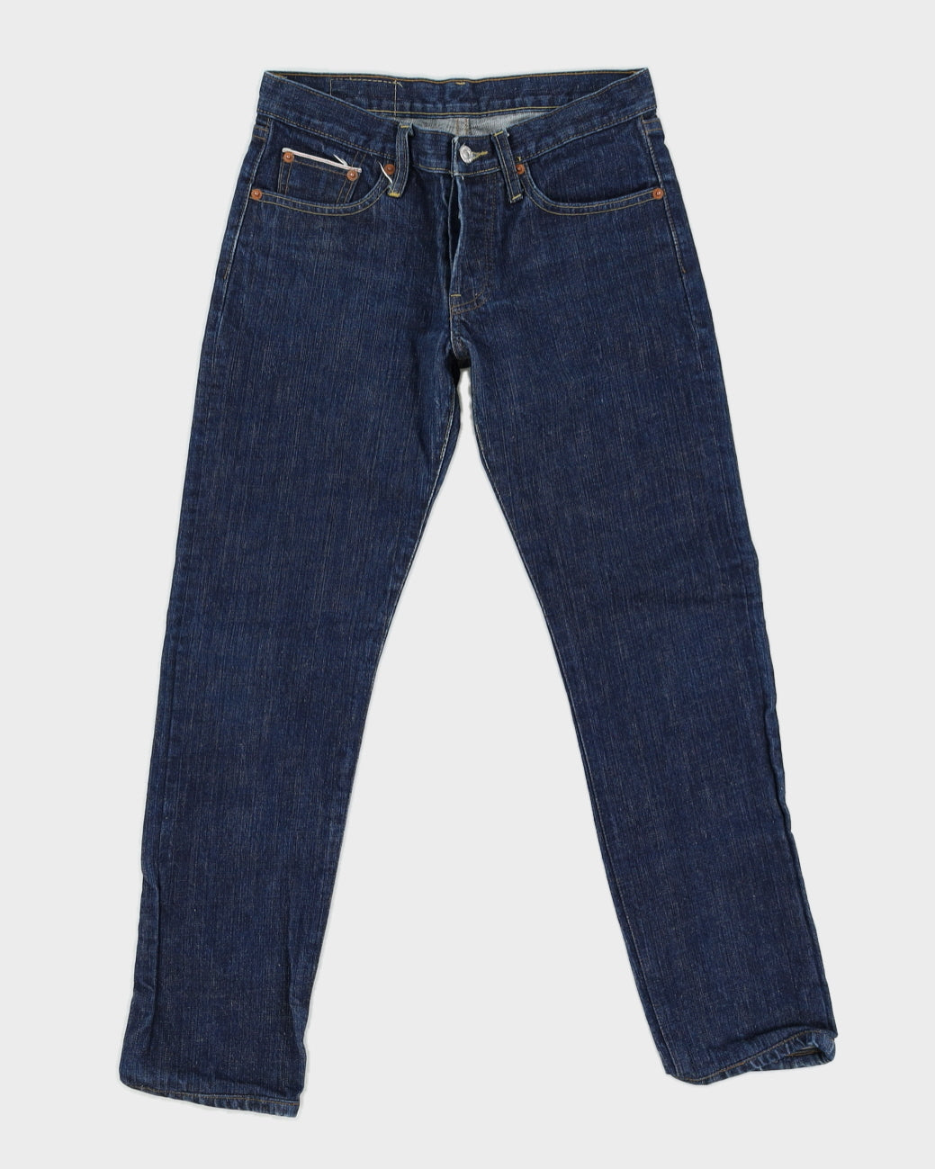 Vintage 90s Levi's Big E Repro Selvedge Blue Jeans - W28 L28