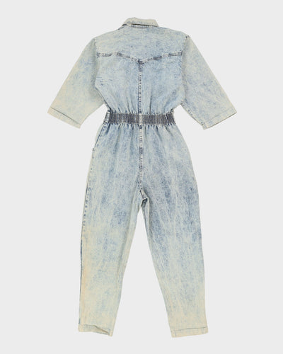 Vintage 1990s Blue Stone Wash Jumpsuit - S