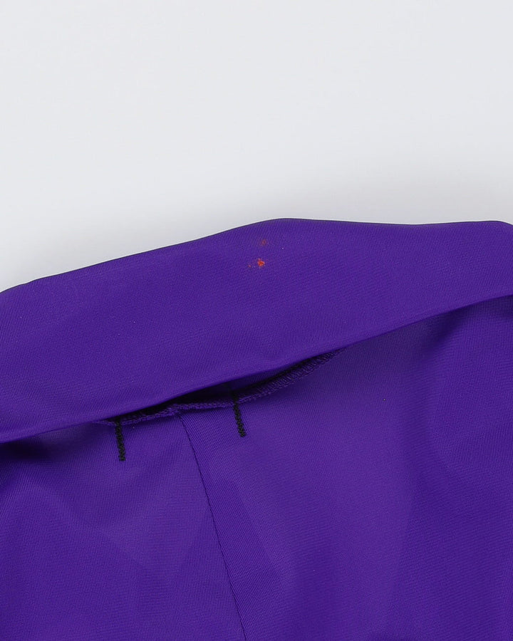 Vintage 1970s Purple Flared Disco Jumpsuit - S