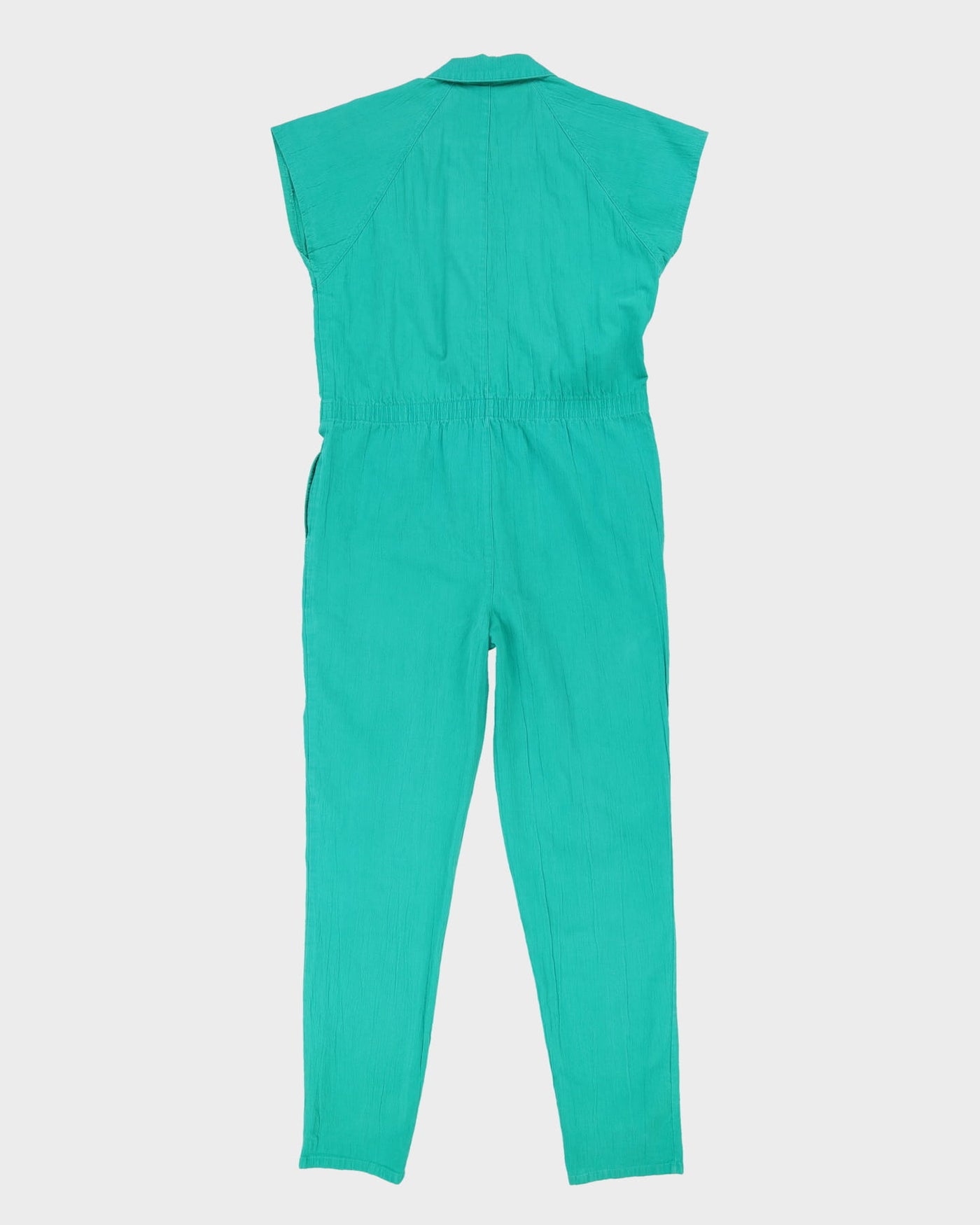 1990s Green Cotton Jumpsuit - M / L