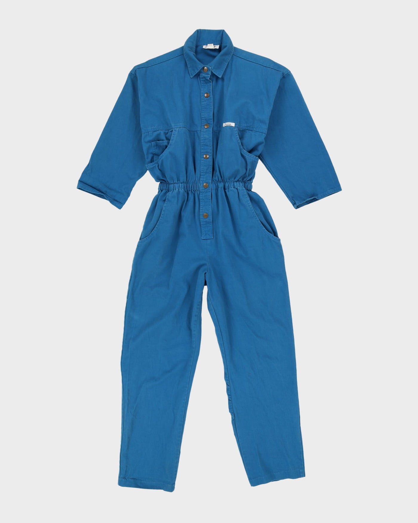 1990s Blue Cotton Jumpsuit - S
