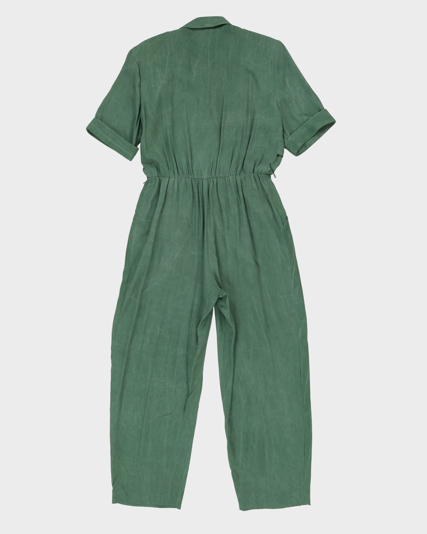 00s Green Short Sleeve Jumpsuit - M