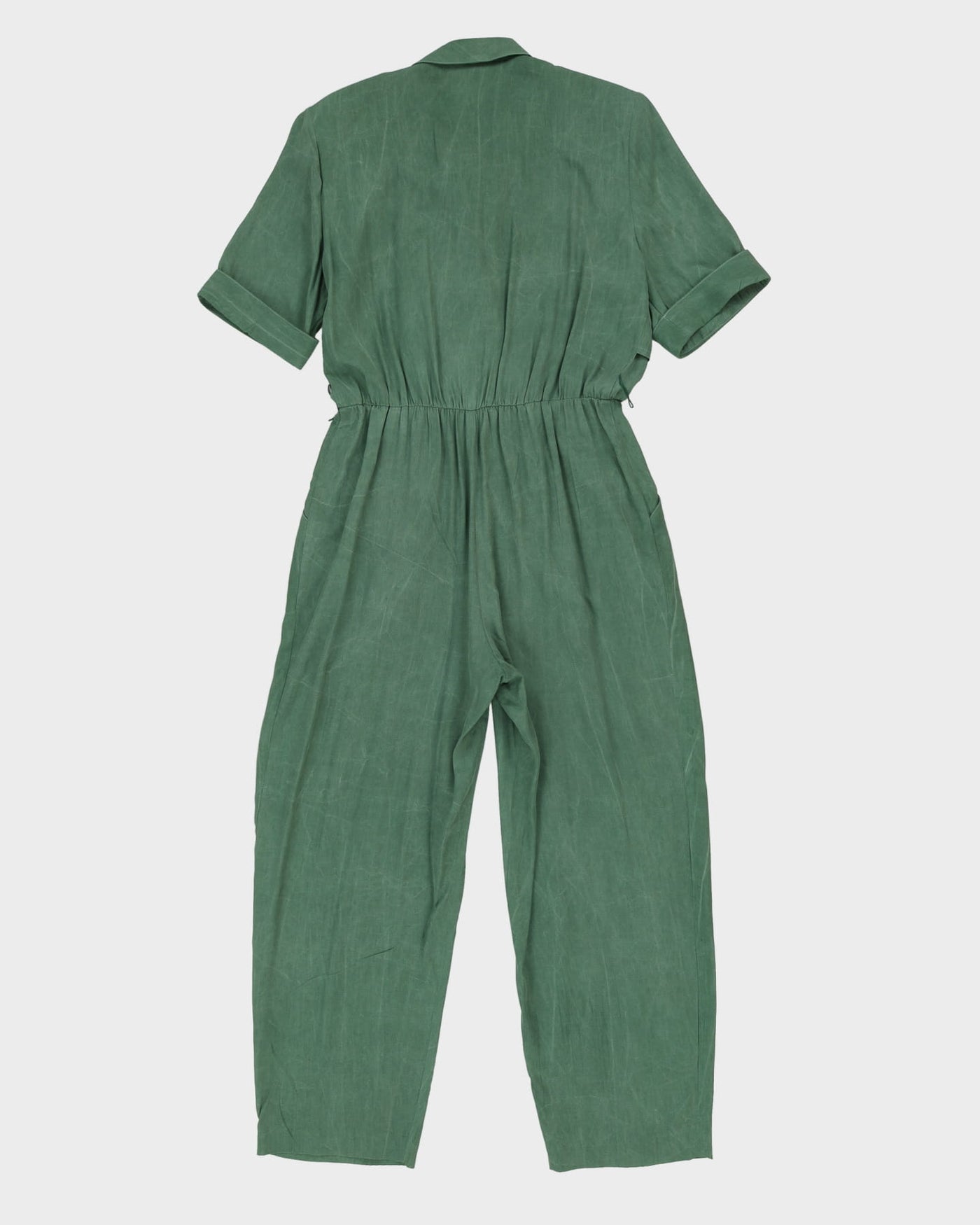 00s Green Short Sleeve Jumpsuit - M