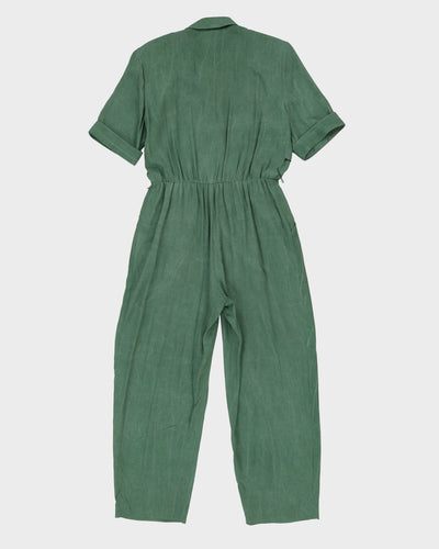 00s Green Short Sleeve Jumpsuit - M
