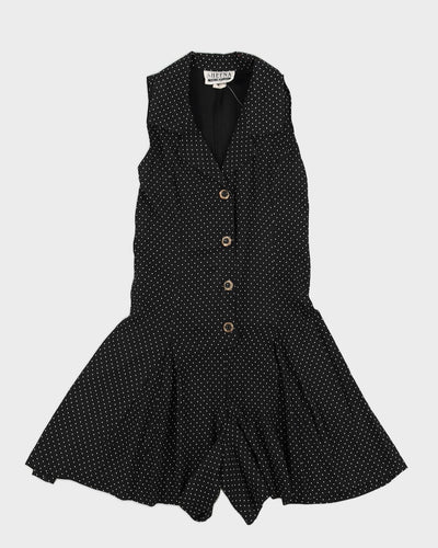 Green Embroidery Detailed Playsuit - S