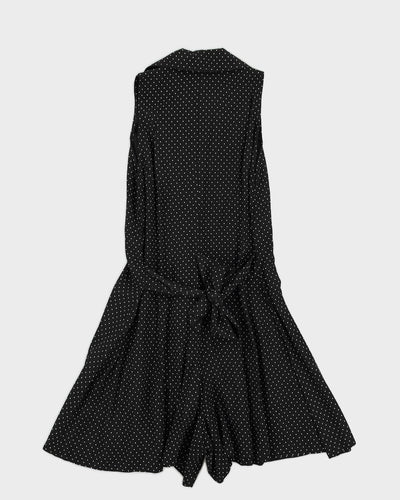 Green Embroidery Detailed Playsuit - S