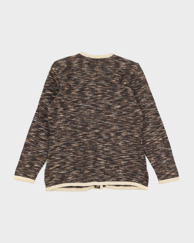 Vintage Christian Dior sports marl knit cardigan - M