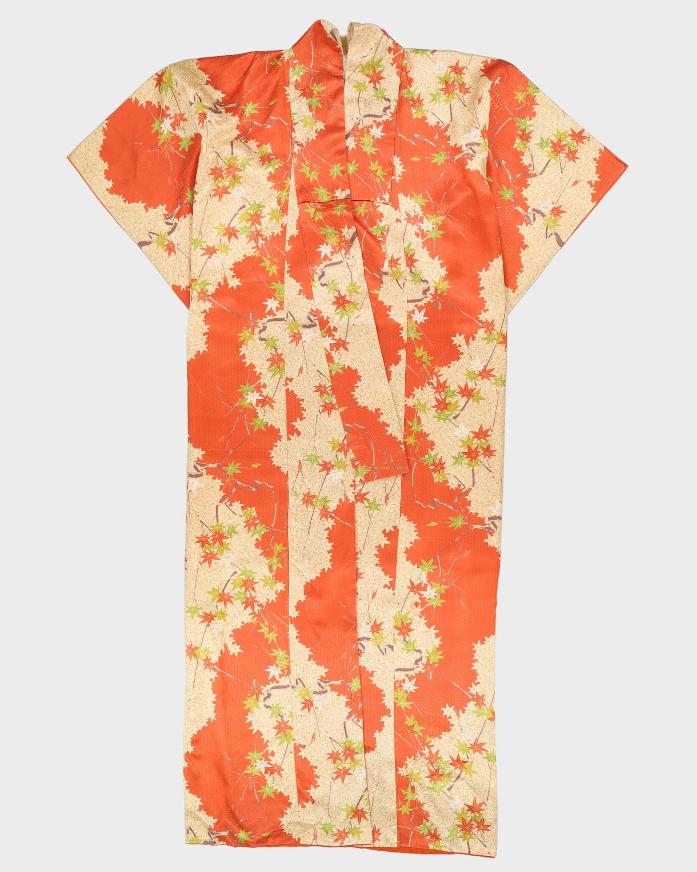 Yellow With Orange Flowers Kimono - XL