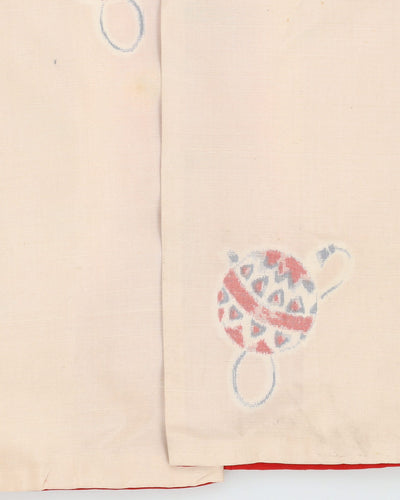 Vintage 1980s Cream Meisen Kimono - M / L
