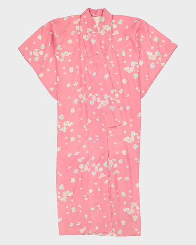 Pink With Blossoms Pattern Kimono - M / L