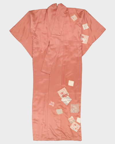 Dusky Pink Printed Kimono - M / L