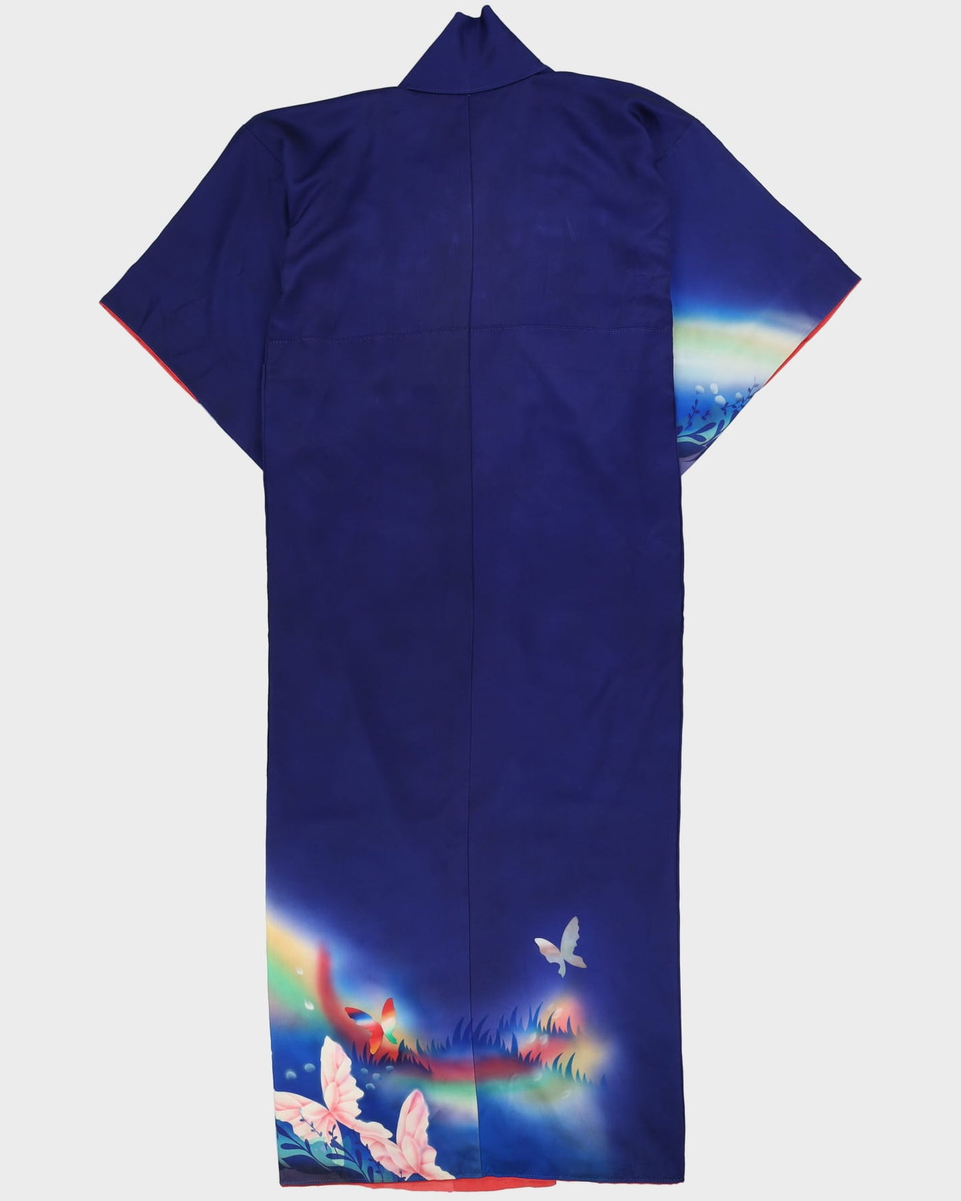 Blue Butterfly Print Kimono - XL
