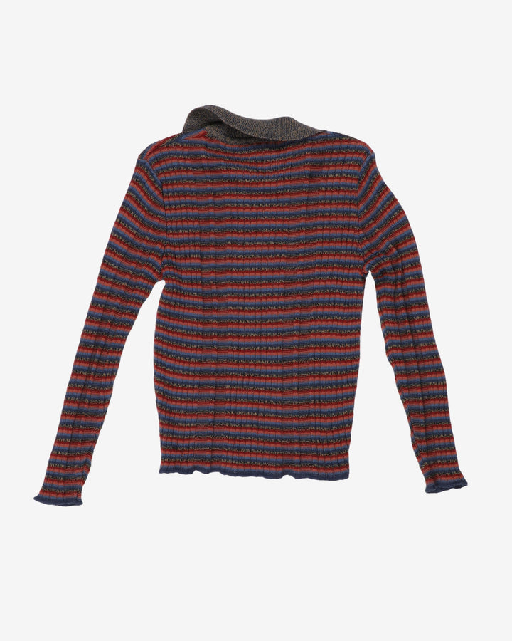 U2 Clothing Red Blue Stripe Jumper - XS