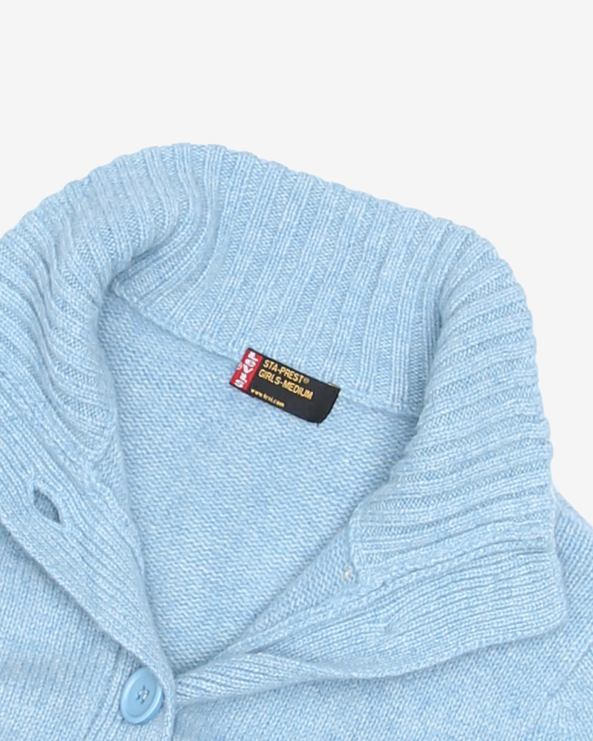 Levi's Blue Lambswool Knitted Cardigan