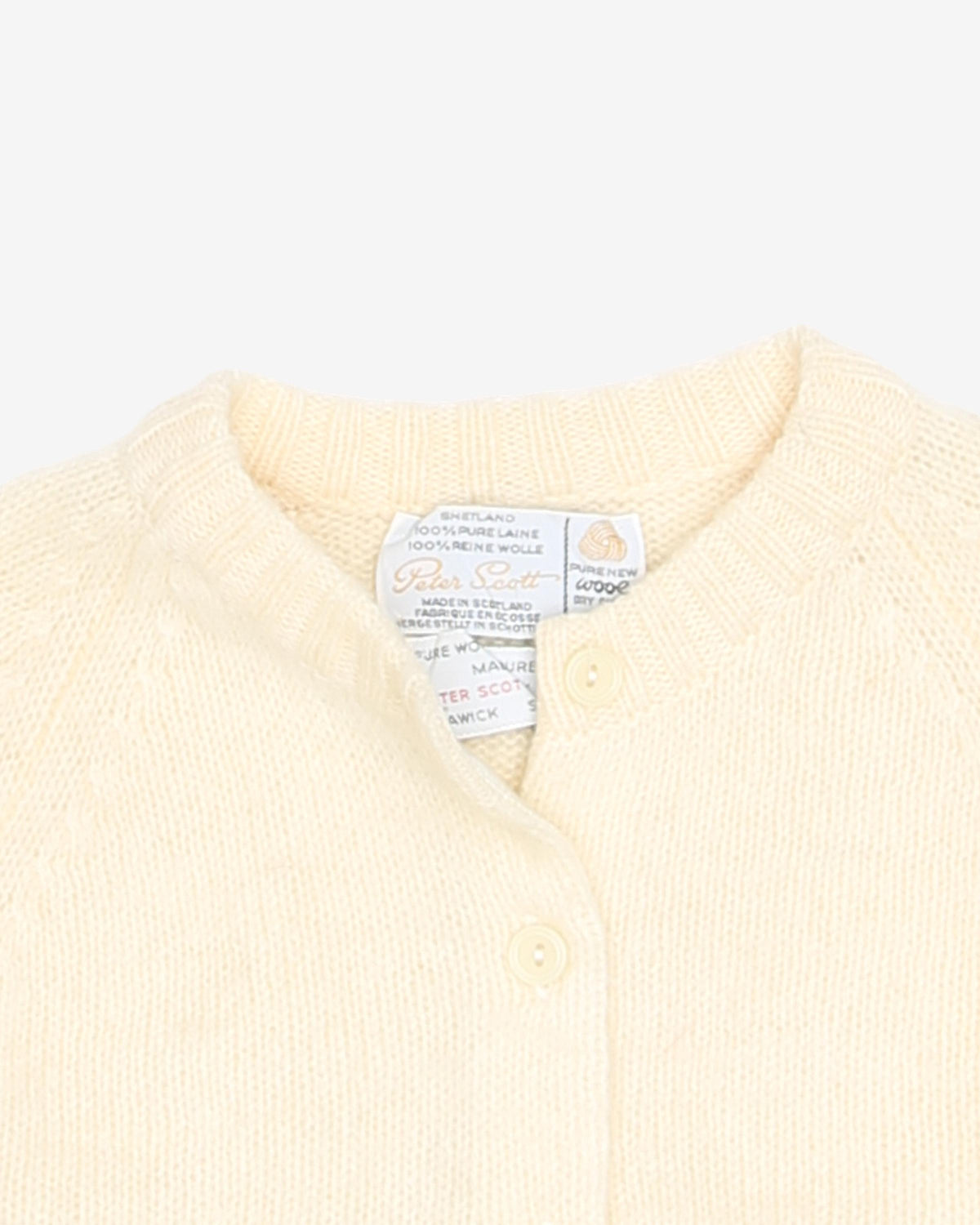 1960s Peter Scott Shetland Wool Cardigan