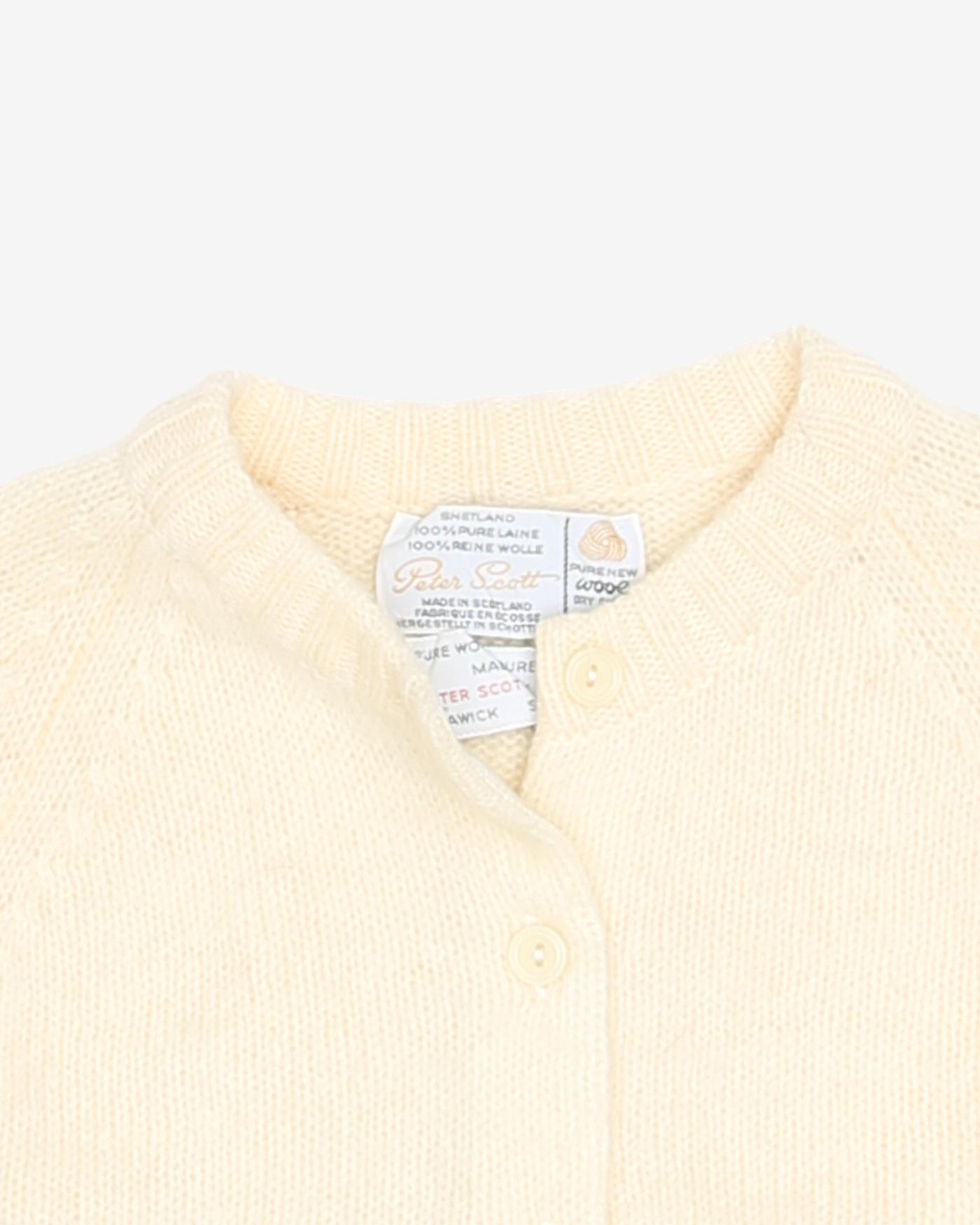 1960s Peter Scott Shetland Wool Cardigan