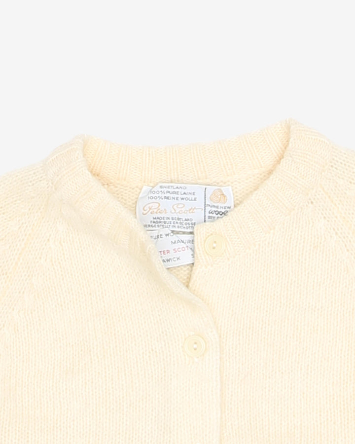 1960s Peter Scott Shetland Wool Cardigan