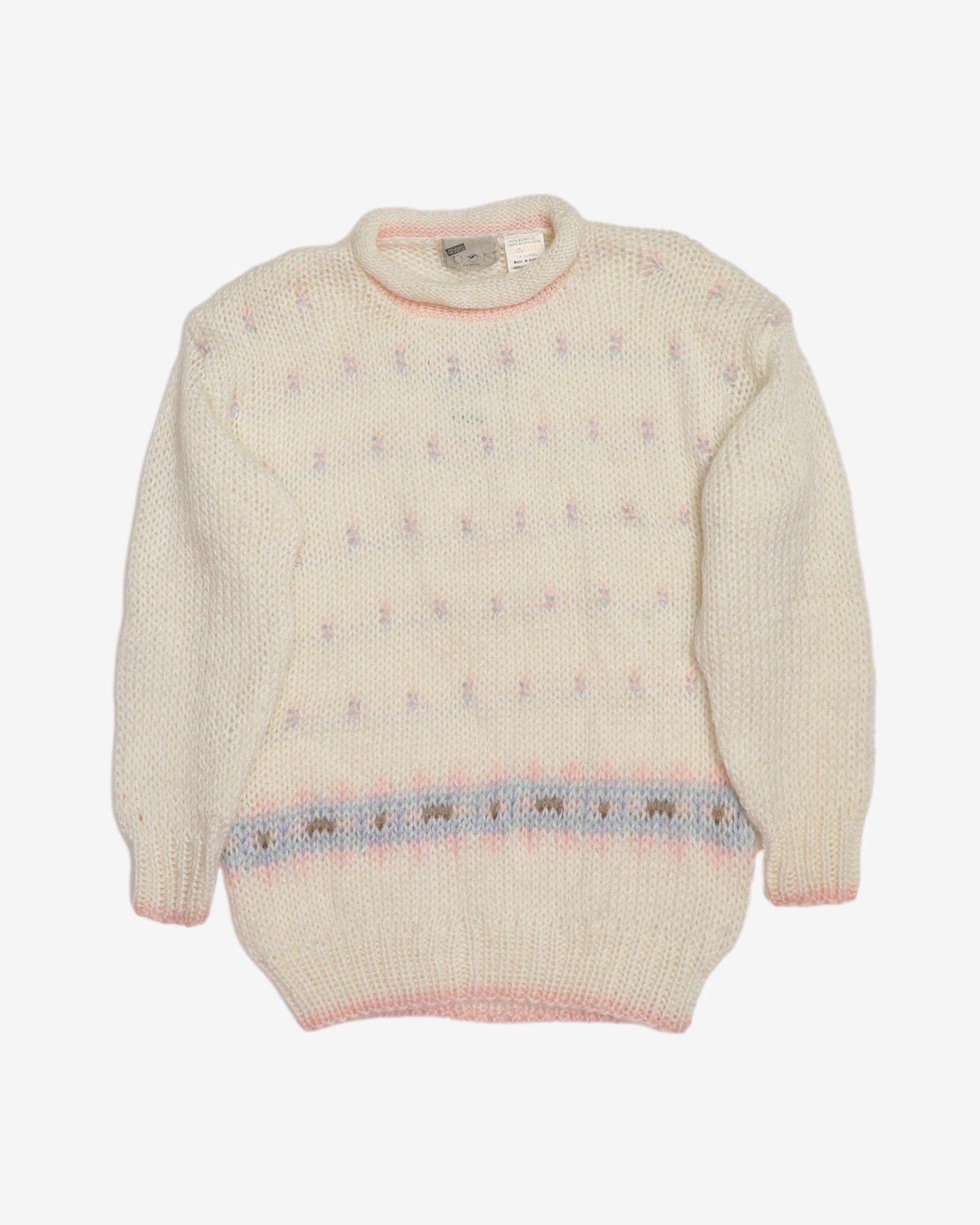 1990s Pastel Knitted Jumper - S