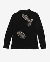 Leaves Detailed Lightweight Knitted Jumper - XS